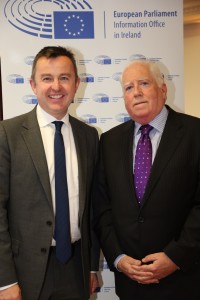 Brian Hayes MEP with AEJ Chairman Richard Moore