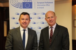 Brian Hayes MEP with British Ambassador Dominick Chilcott.
